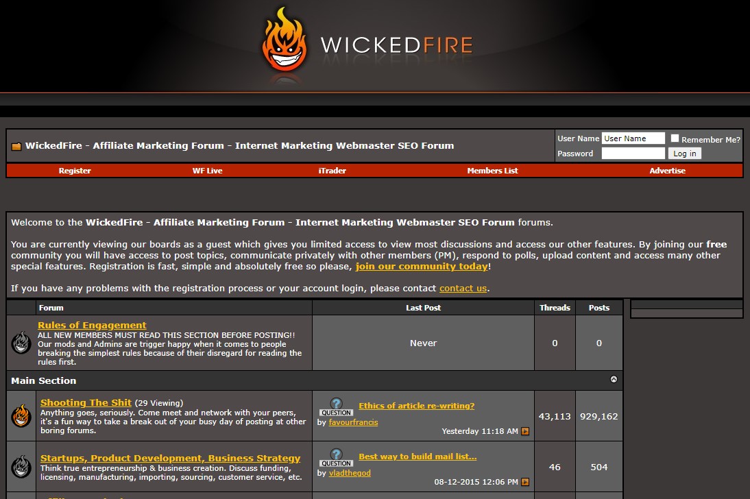 WickedFire Forum Review